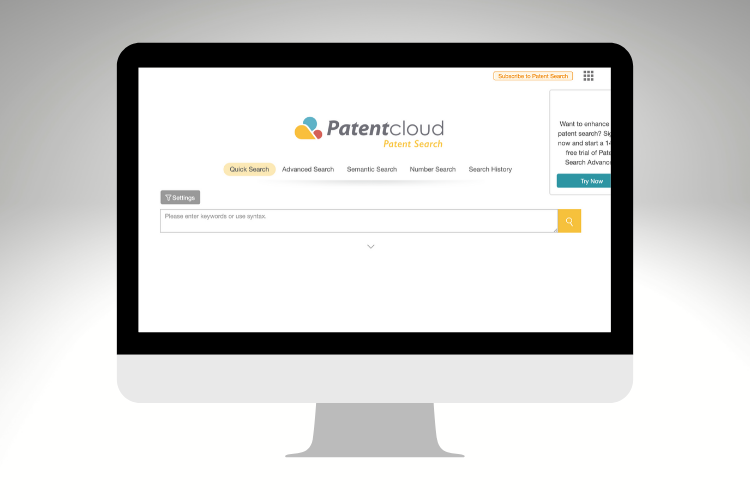 Prior art search tool Patentcloud by InQuartik